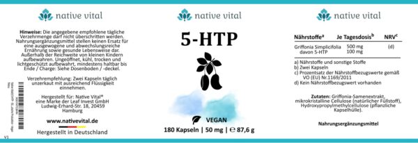 5-HTP - 180 Kapseln – Bild 5