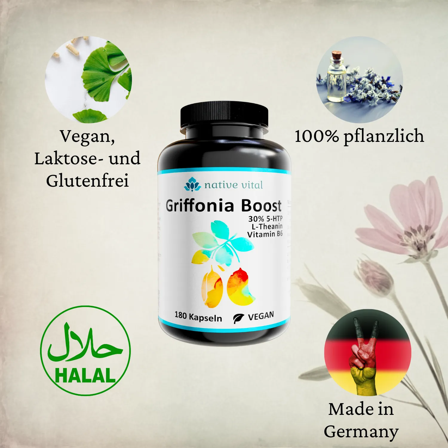 5-HTP aus Griffonia Samen – Bild 4