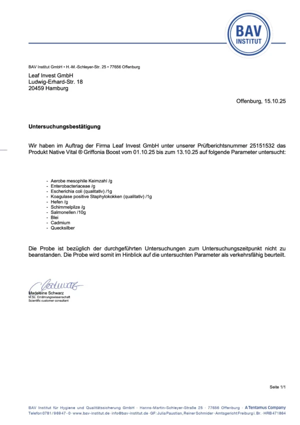 5-HTP aus Griffonia Samen – Bild 8